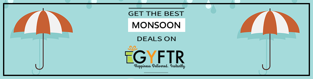 Monsoon Sale is Live & it’s Raining Discounts on GYFTR