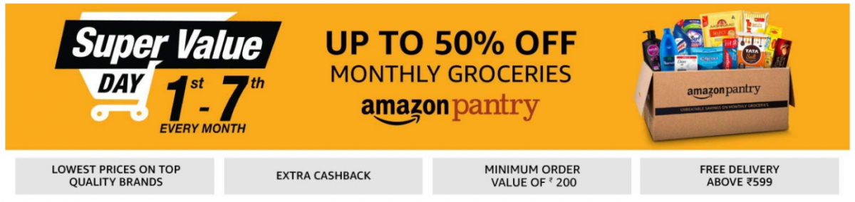 Save up to 50% on Groceries with Amazon Super Value Day Offer